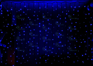 Световой дождь Rich LED облегченный, черный провод