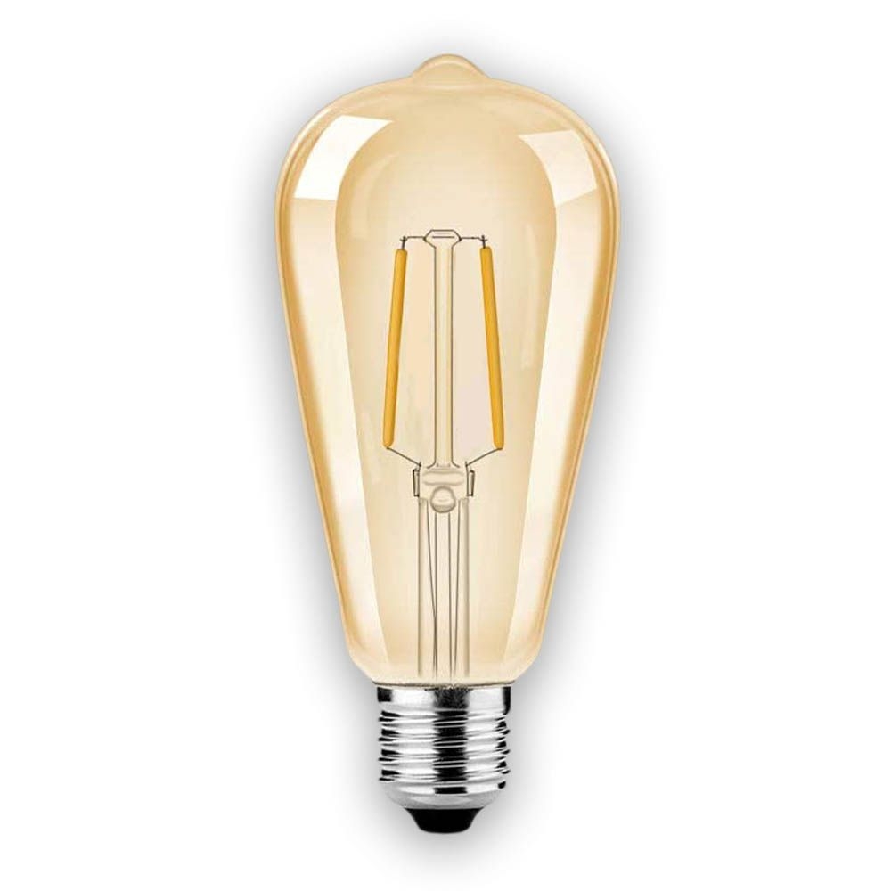 Лампа светодиодная ST64 темная E27 W2 K2700