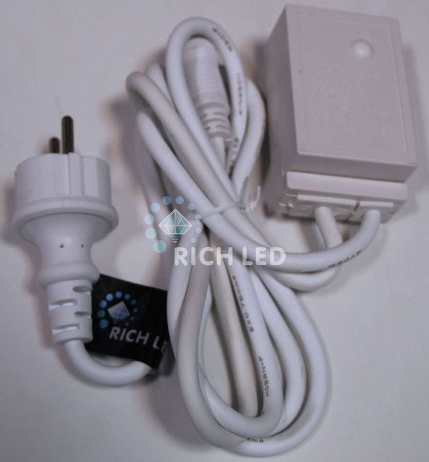 Блок питания Rich LED 1.5 м с КОНТРОЛЛЕРОМ (8 режимов, память). для мульти-занавесов. Можно подключить до 3-х занавесов