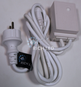 Блок питания Rich LED 1.5 м с КОНТРОЛЛЕРОМ (8 режимов, память). для мульти-занавесов. Можно подключить до 3-х занавесов